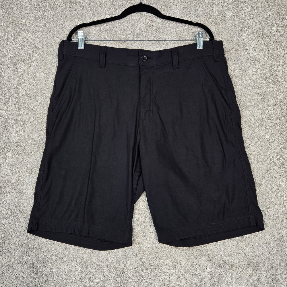 Eddie Bauer Travex‎ Shorts Men 36x10 Black Nylon stretch Hiking